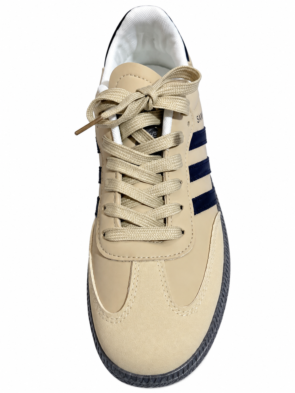 Classic Samba Style Sneakers – Premium Beige Leather Casual Shoes unisex