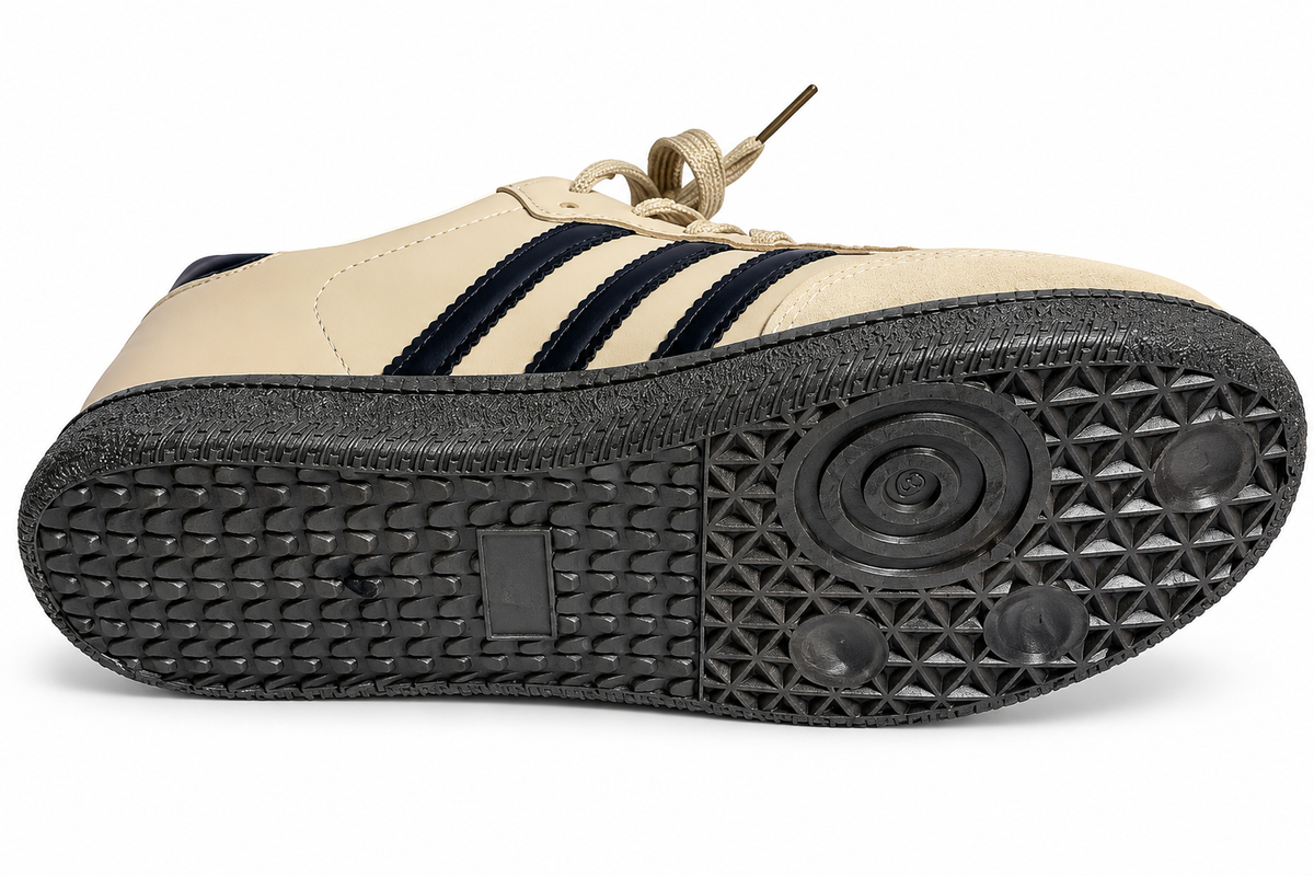 Classic Samba Style Sneakers – Premium Beige Leather Casual Shoes unisex