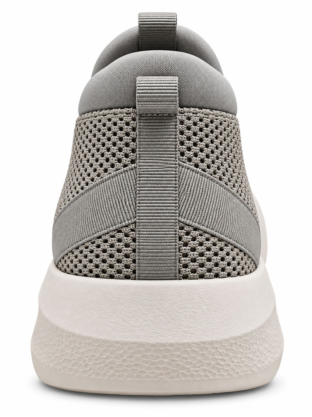 Men's Grey Slip-On Sneakers | Lightweight Breathable Mesh Walking Shoes