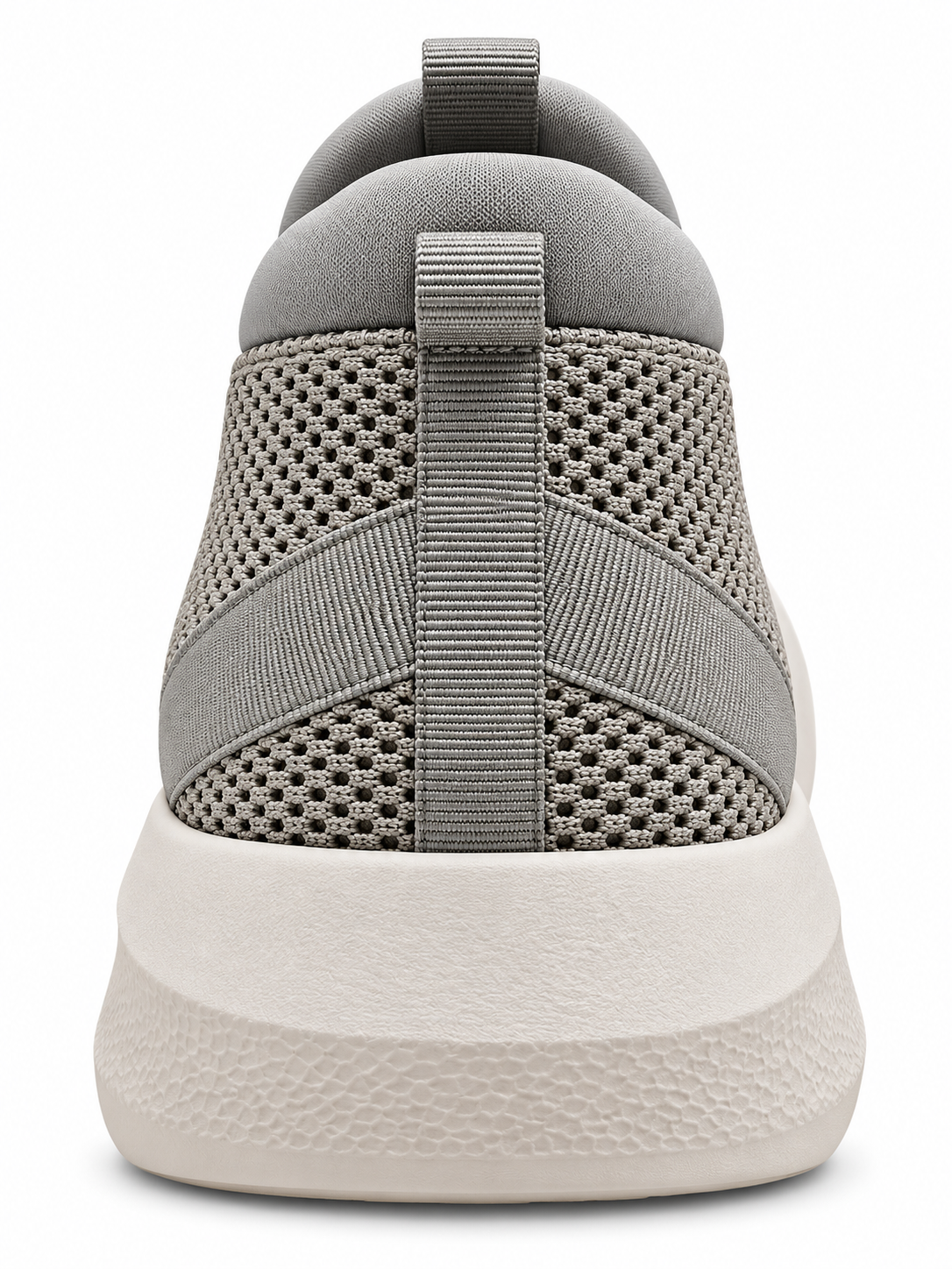 Men's Grey Slip-On Sneakers | Lightweight Breathable Mesh Walking Shoes