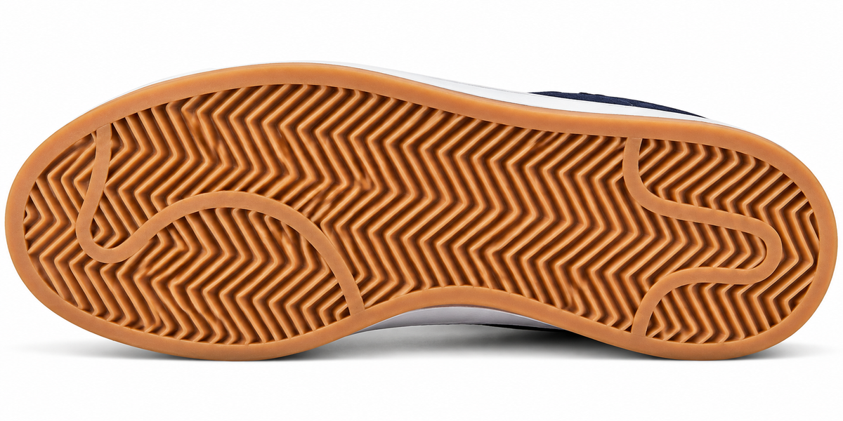 Navy Blue Suede Retro Sneakers with White Stripes | Classic Casual Streetwear Shoes