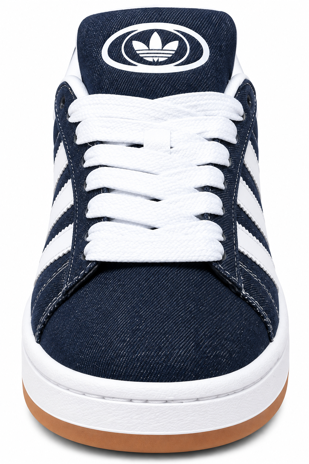 Navy Blue Suede Retro Sneakers with White Stripes | Classic Casual Streetwear Shoes