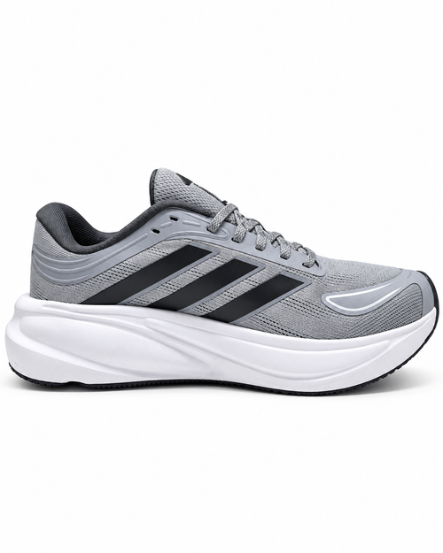 Adi Response 2 Grey & Black Running Shoes – Cloudfoam+ Cushioning