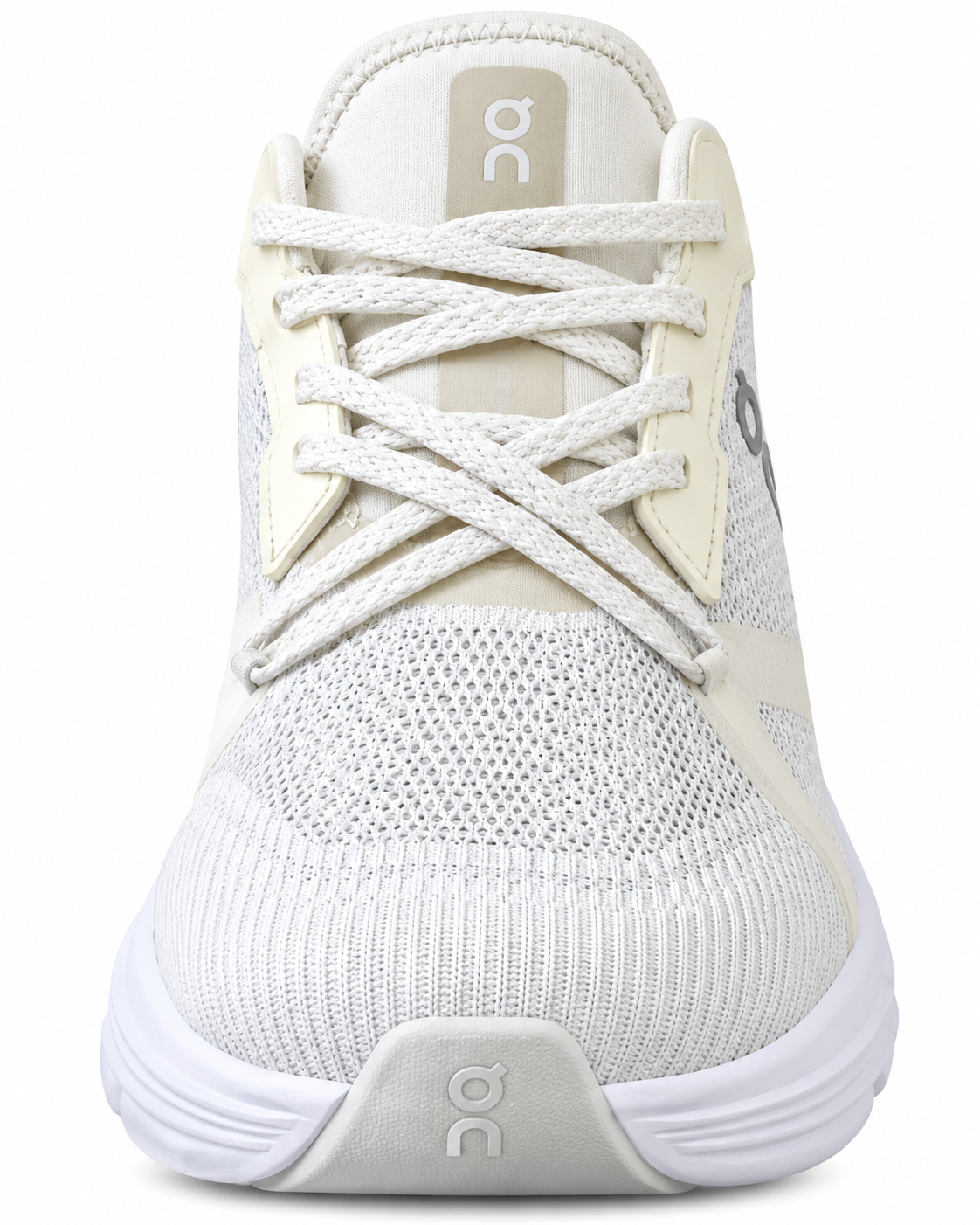 White & Cream Cloud-Style Chunky Sneakers – Lightweight Casual Athletic Shoes