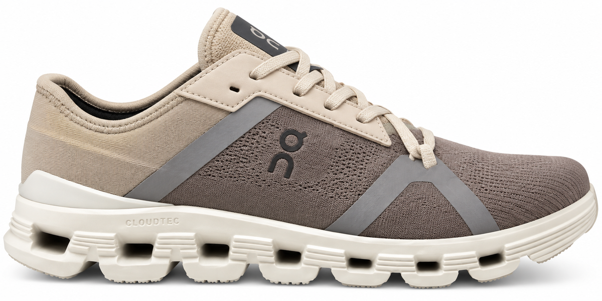 Cloud-Style Chunky Sneakers – Taupe Grey & Beige Lightweight Casual Shoes