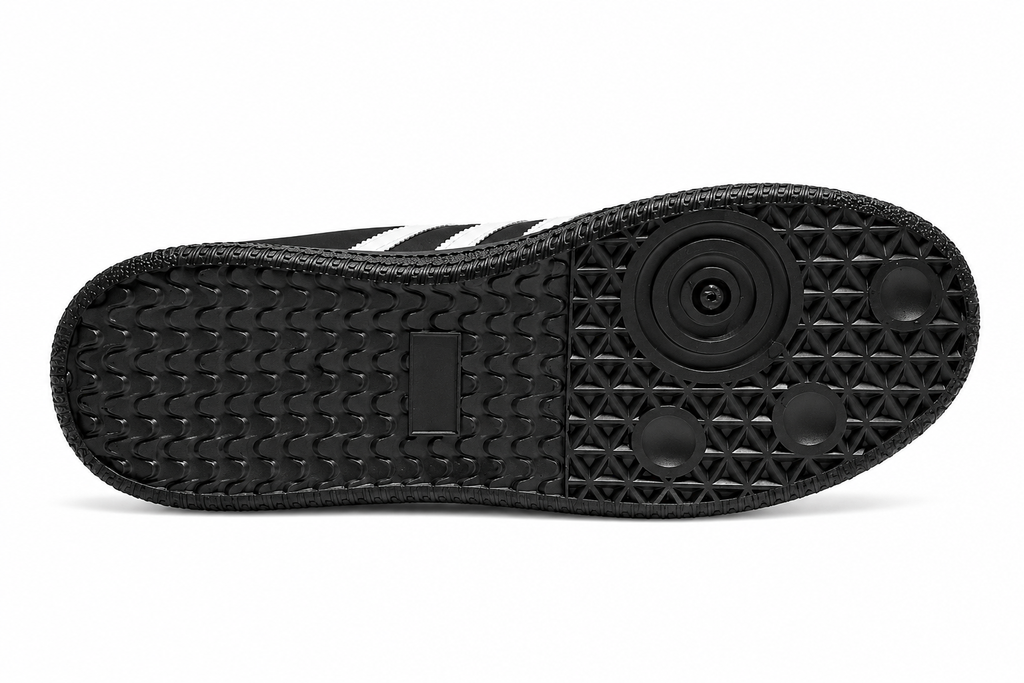 Samba Style Black & White Sneakers | Classic Casual Shoes