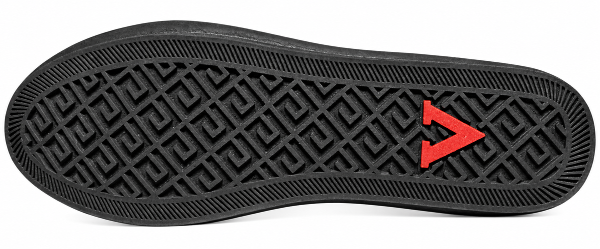 Men’s Black Textured Slip-On Loafers with Metal Accent