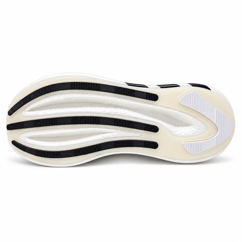 Hyperboost Black & White Chunky Sole Running Sneakers
