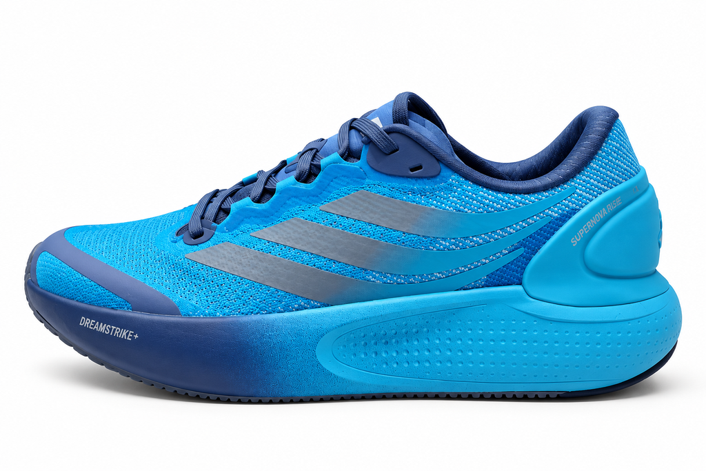 Adi Supernova Solution Black & White Running Shoes – Dreamstrike+ Cushioned Sneakers