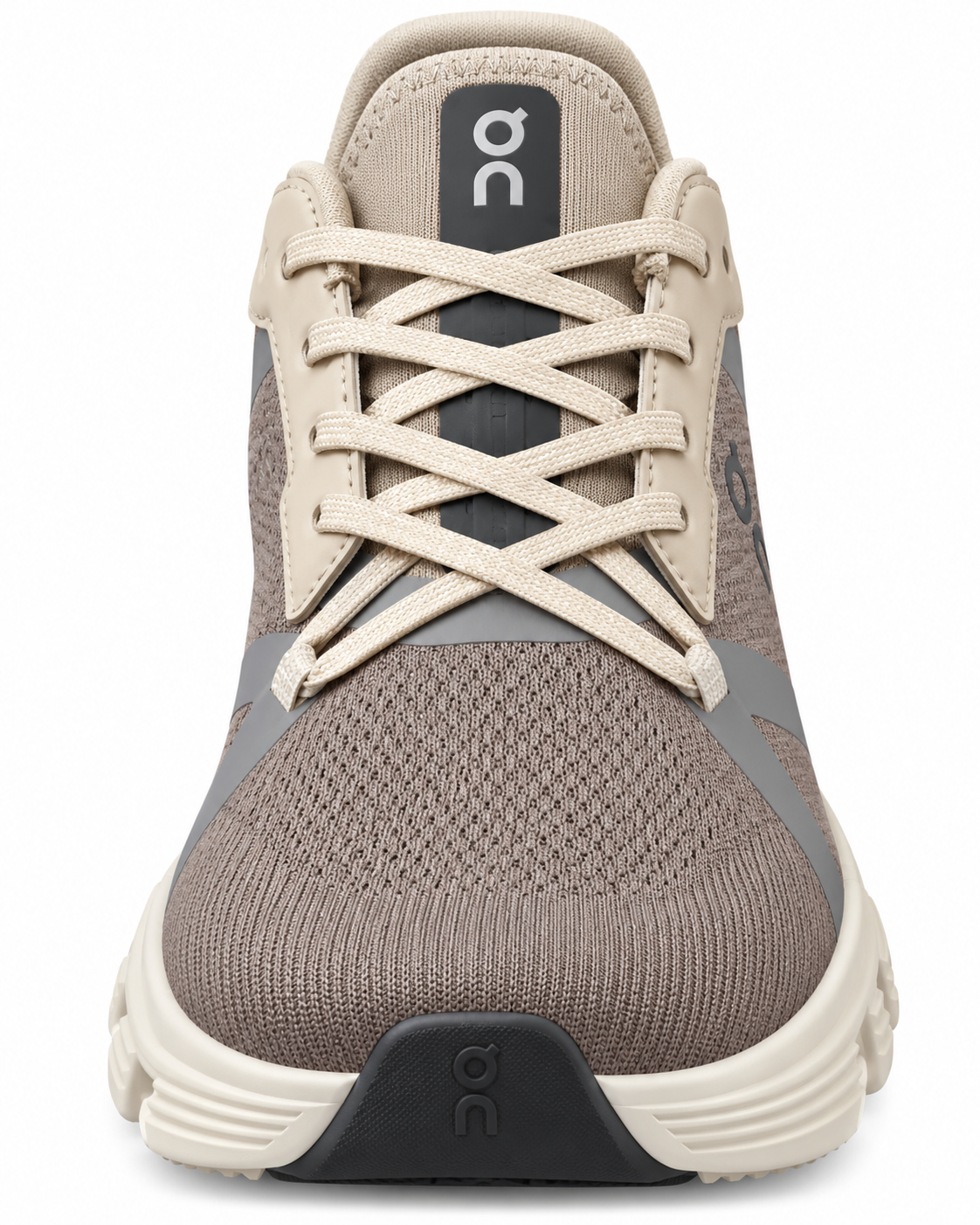 Cloud-Style Chunky Sneakers – Taupe Grey & Beige Lightweight Casual Shoes