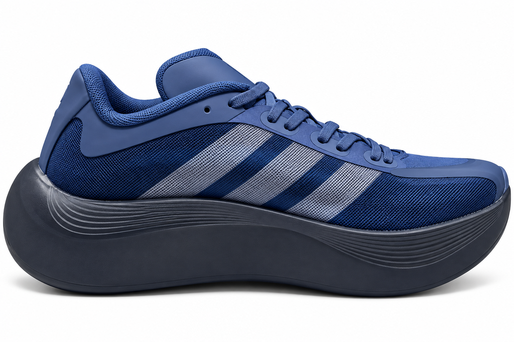 Hyperboost Navy Blue & White Chunky Sole Running Sneakers