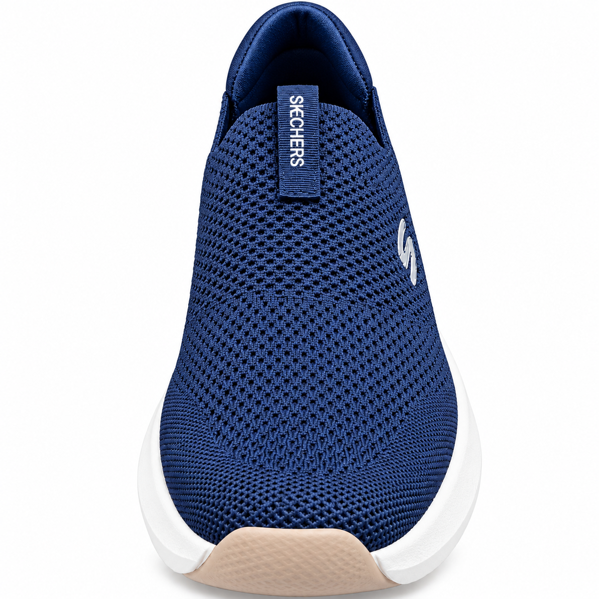Men's Navy Blue Slip-On Sneakers | Lightweight Breathable Mesh Casual Walking Shoes