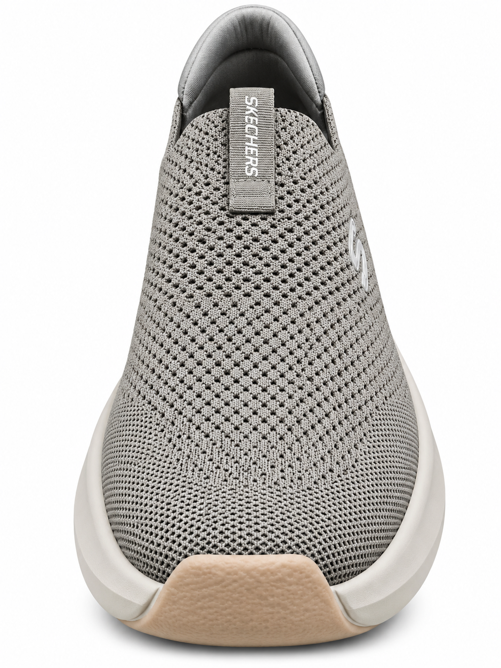 Men's Grey Slip-On Sneakers | Lightweight Breathable Mesh Walking Shoes