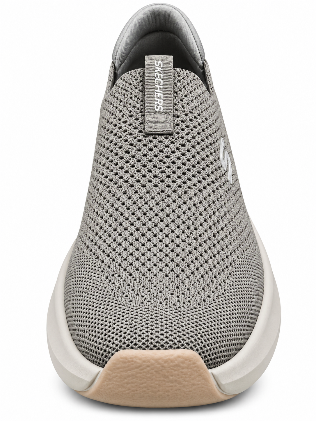 Men's Grey Slip-On Sneakers | Lightweight Breathable Mesh Walking Shoes