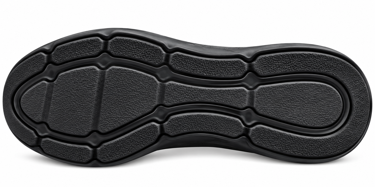 Men's Black Slip-On Sneakers | Lightweight Breathable Mesh Walking Shoes