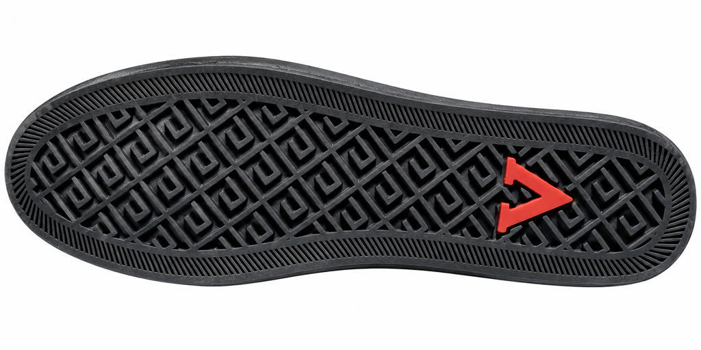 Men’s Black Perforated Loafers with Metal Accent