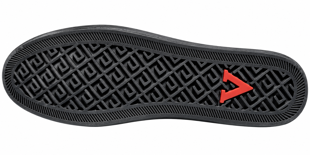Men’s Black Perforated Loafers with Metal Accent