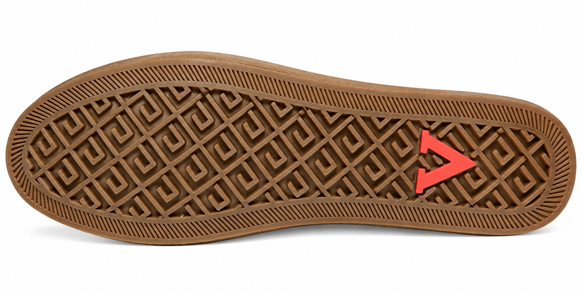 Men’s Brown Perforated Loafers with Metal Accent