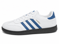 White & Blue Samba Style Sneakers – Classic Casual Shoes
