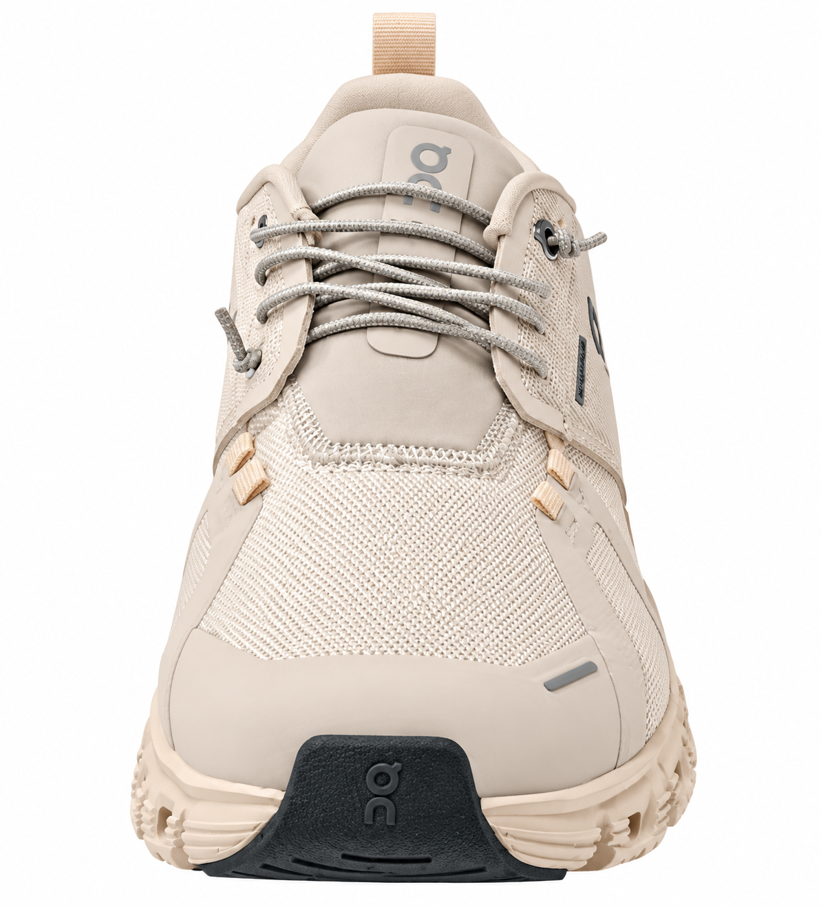 On Cloud Waterproof Running Shoes – Beige | Lightweight Cushioned Sneakers