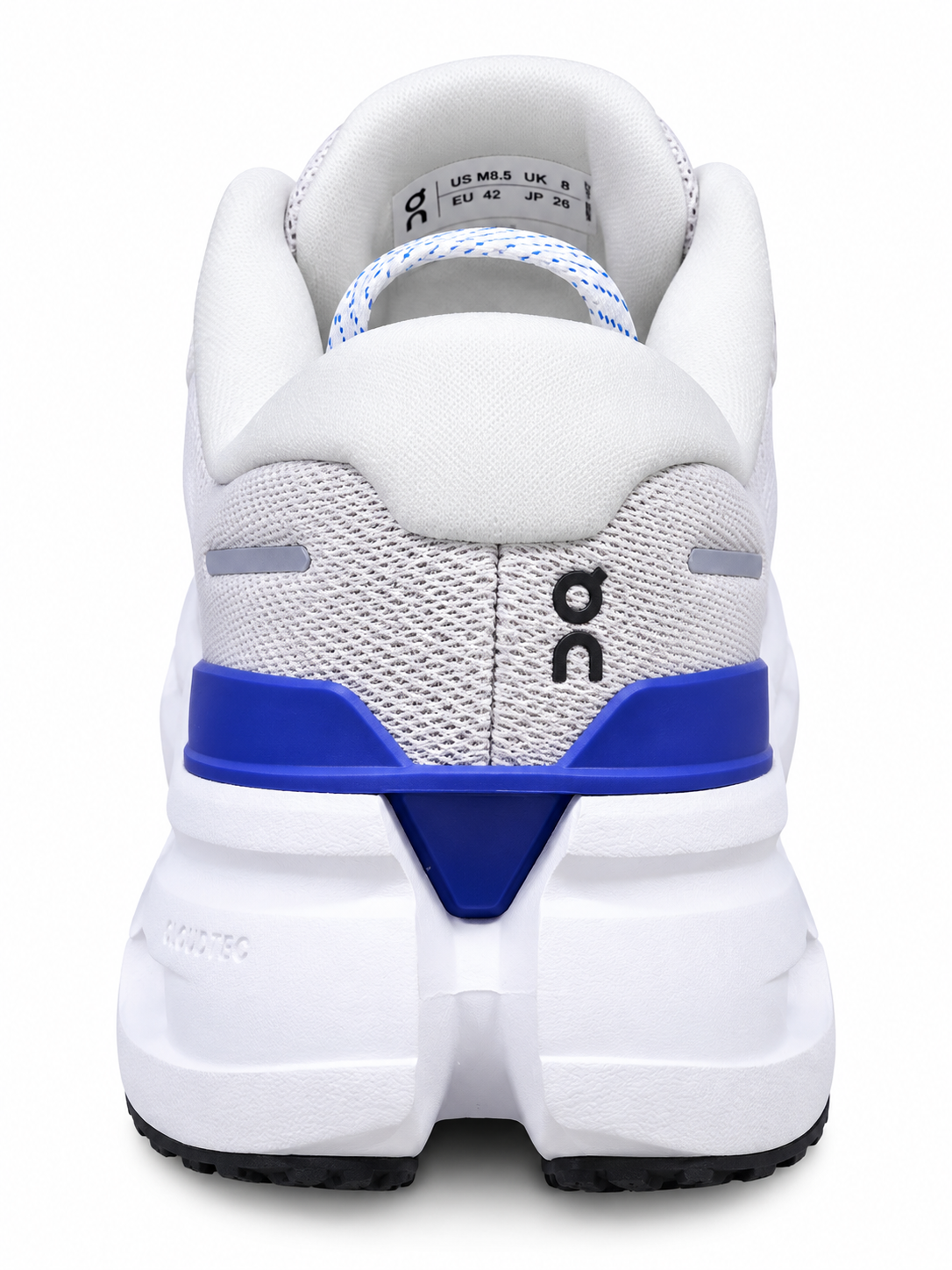 On Men’s White & Blue CloudTec Running Shoes – Mesh Athletic Sneakers