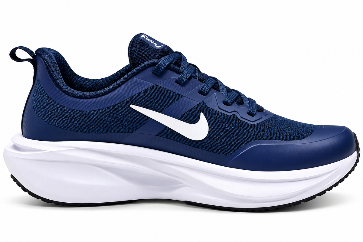Nik ZoomX Navy Blue & White Lightweight Running Shoes