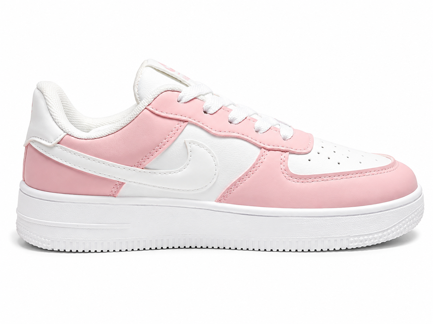 Pink & White Air Style Sneakers – Classic Everyday Casual Shoes