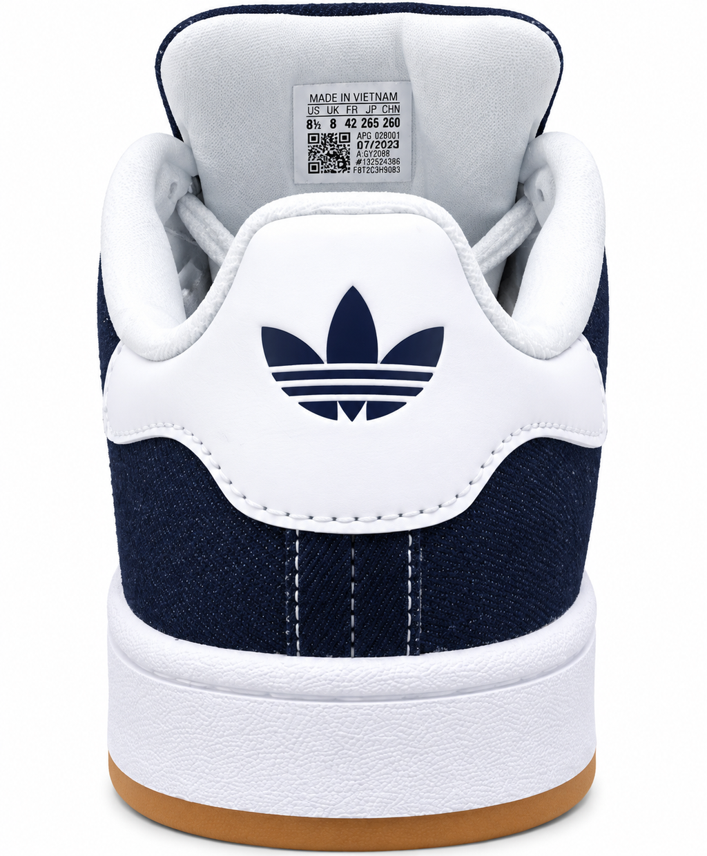 Navy Blue Suede Retro Sneakers with White Stripes | Classic Casual Streetwear Shoes