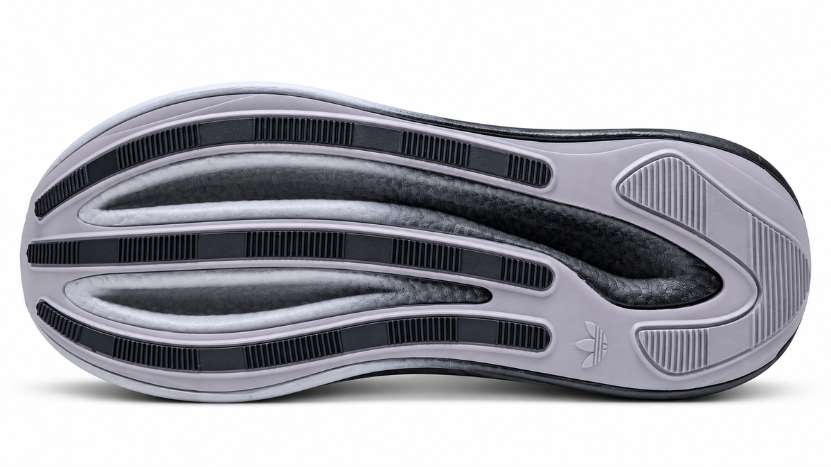 Hyperboost Grey & Black Chunky Sole Running Sneakers
