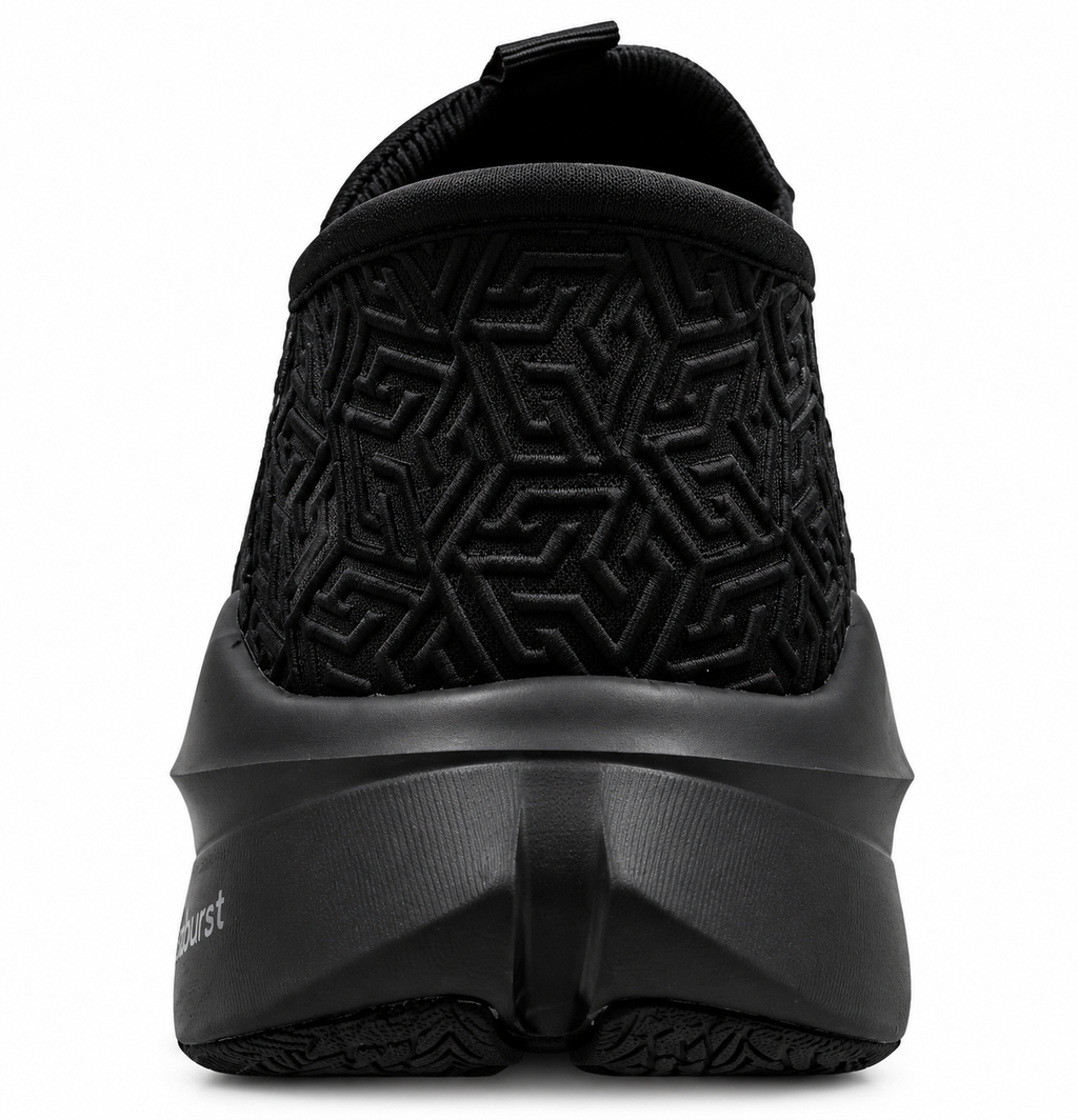 Skechers Men’s Full Black Slip-On Running Shoes | Lightweight & Breathable