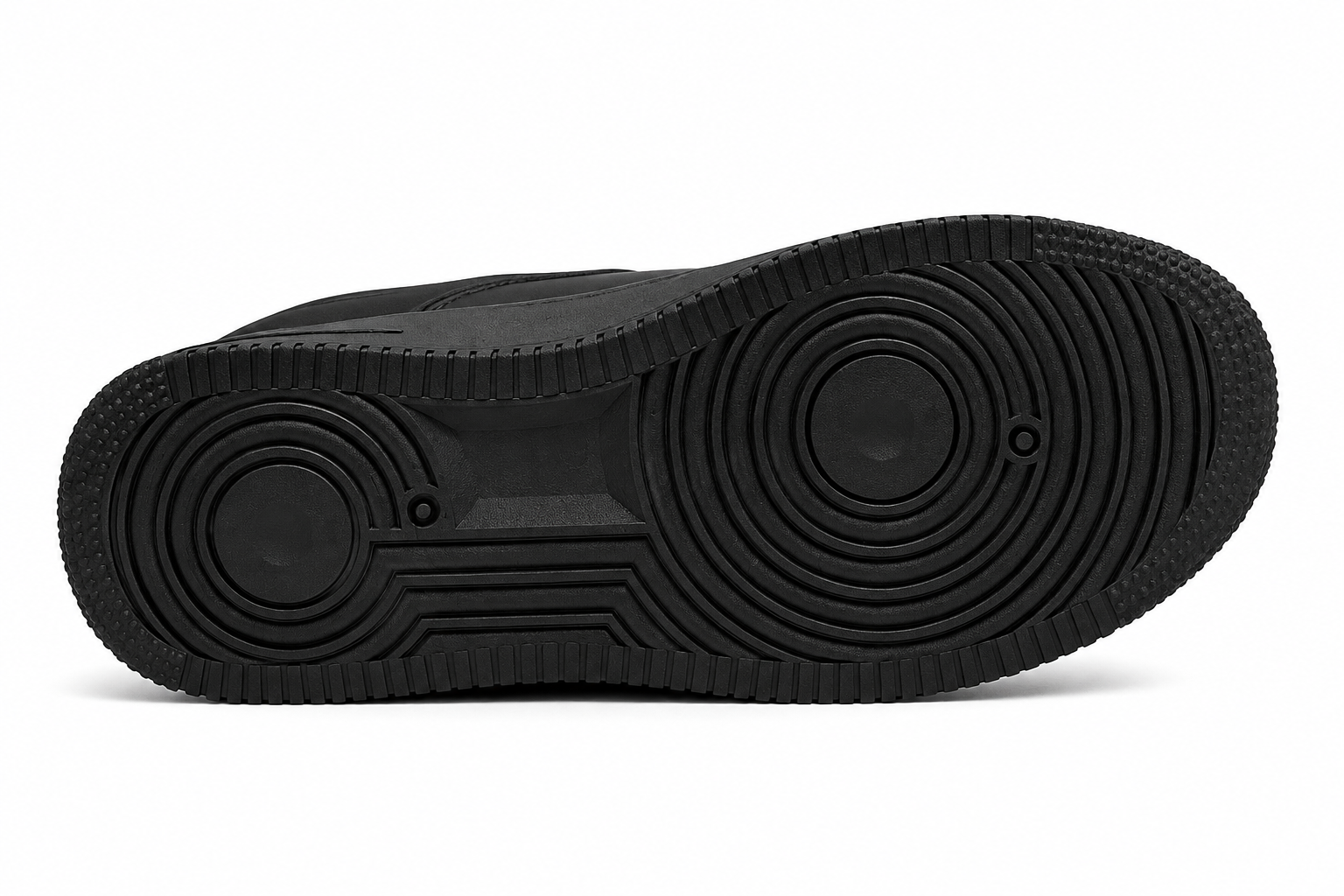 Nike Air Force 1 Style Triple Black Sneakers – Classic Low-Top Casual Shoes