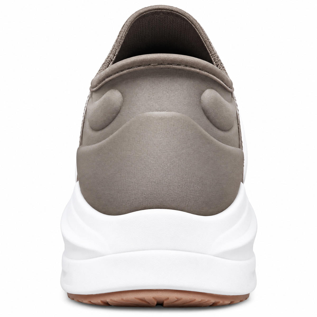 Skeche Slip-ins Carbon-Infused Knit Walking Shoes – Taupe with Hyper Burst Sole