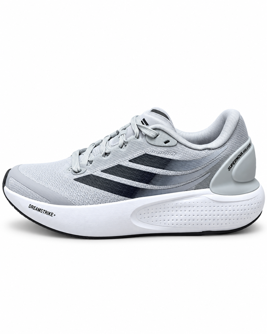 Adi Supernova Solution Grey Running Shoes – Lightweight Cushioned Sneakers