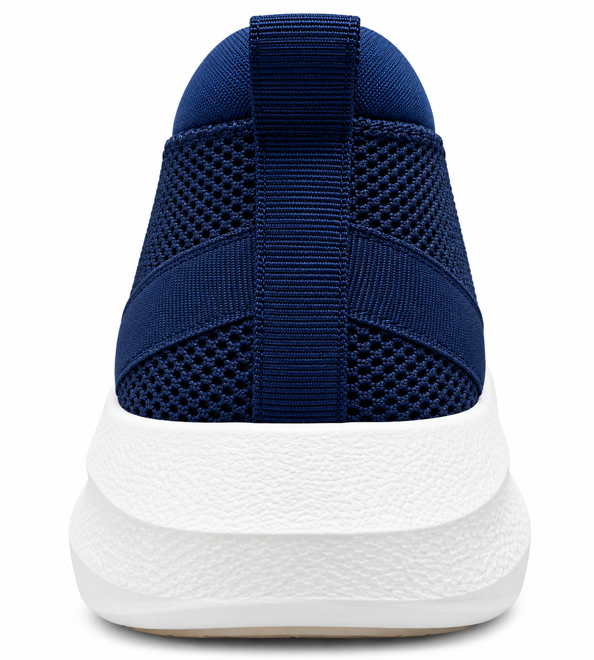 Men's Navy Blue Slip-On Sneakers | Lightweight Breathable Mesh Casual Walking Shoes