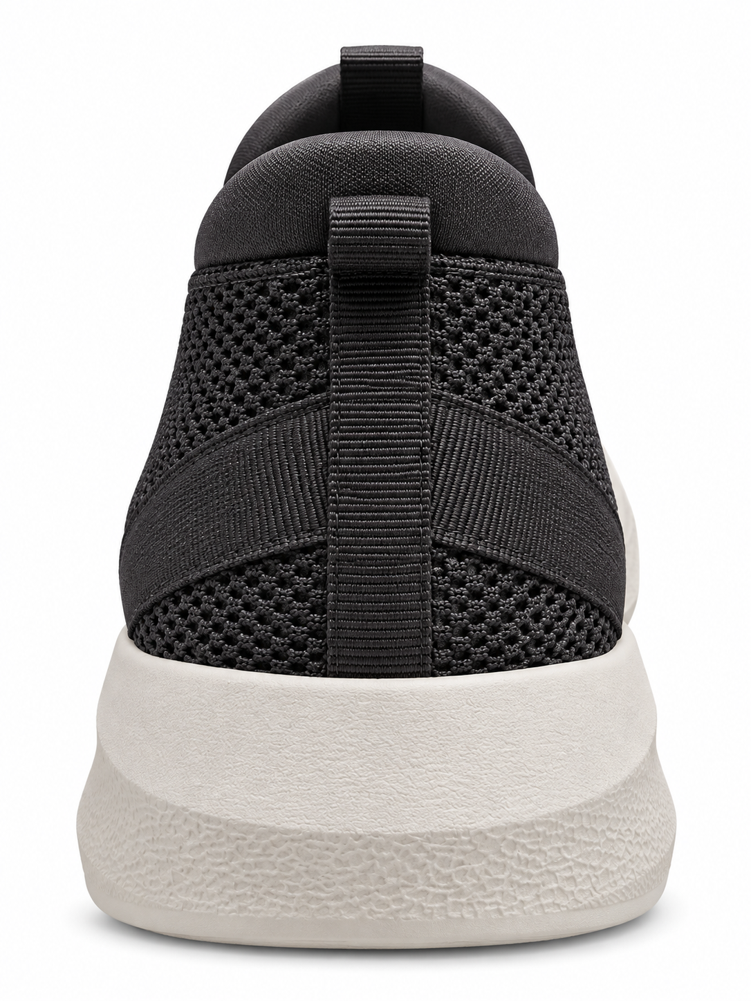 Men's Black Slip-On Sneakers | Lightweight Breathable Mesh Walking Shoes
