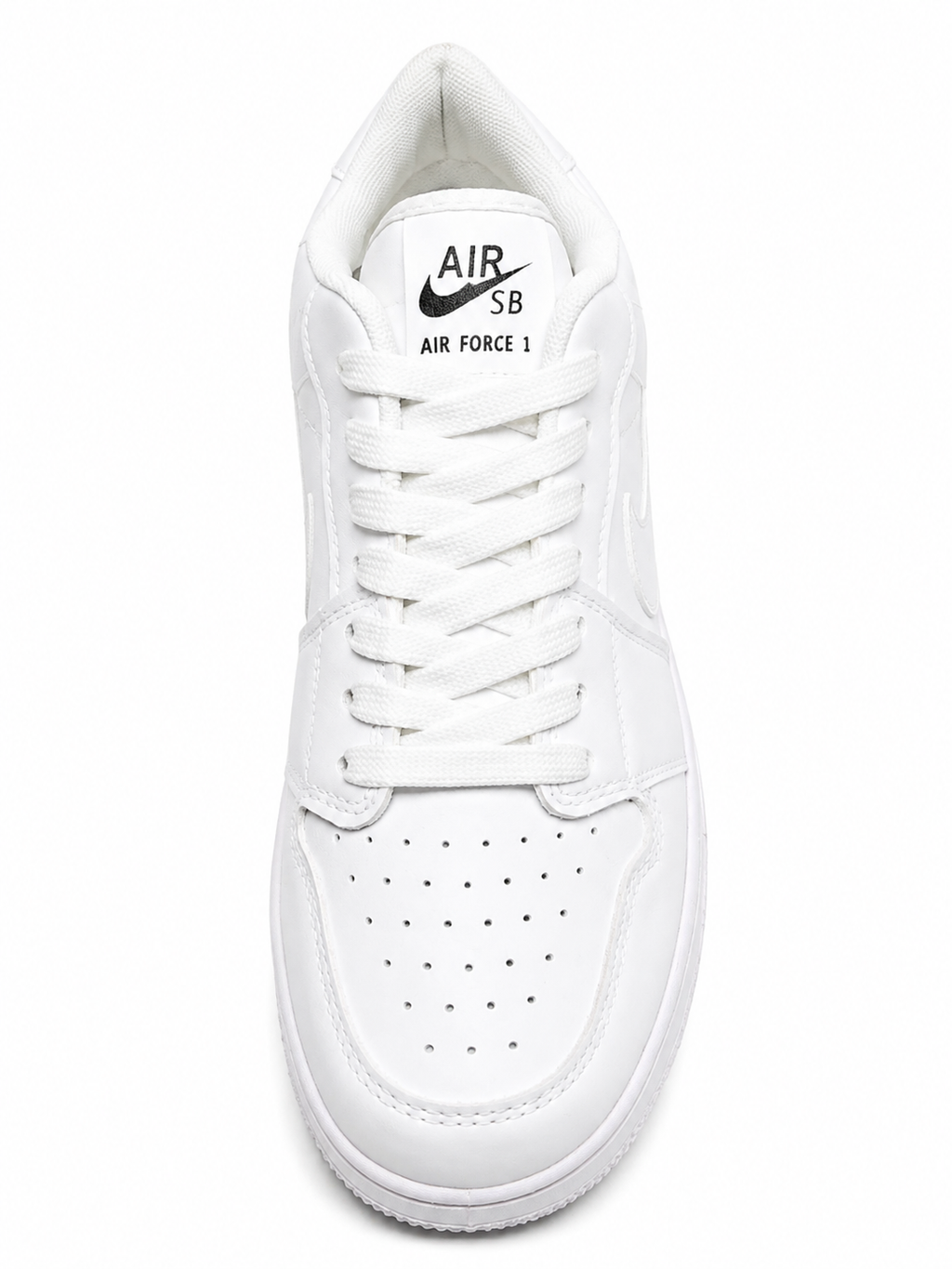 Nike Air Force 1 Style Triple White Sneakers – Classic Low-Top Casual Shoes