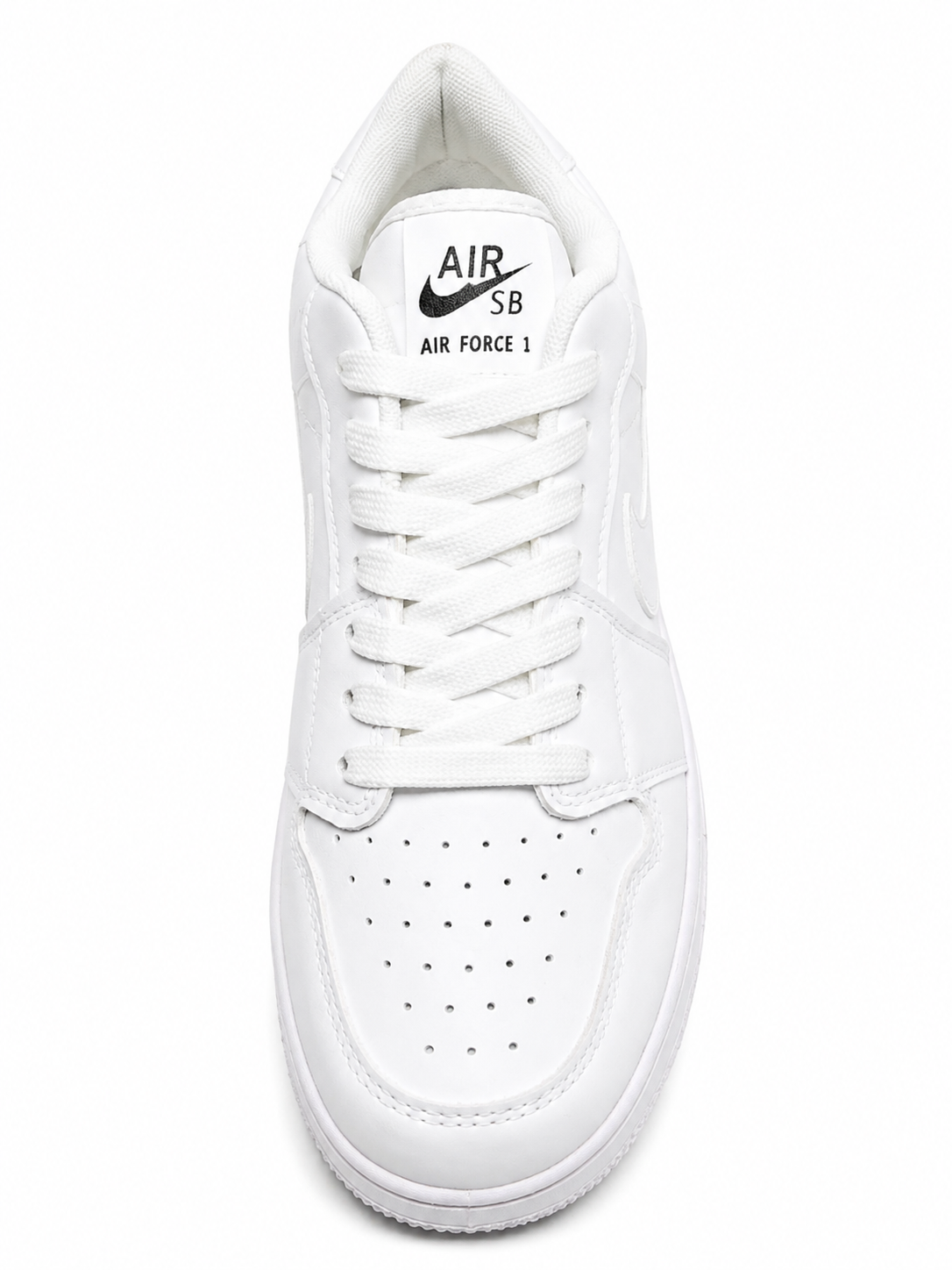 Nike Air Force 1 Style Triple White Sneakers – Classic Low-Top Casual Shoes